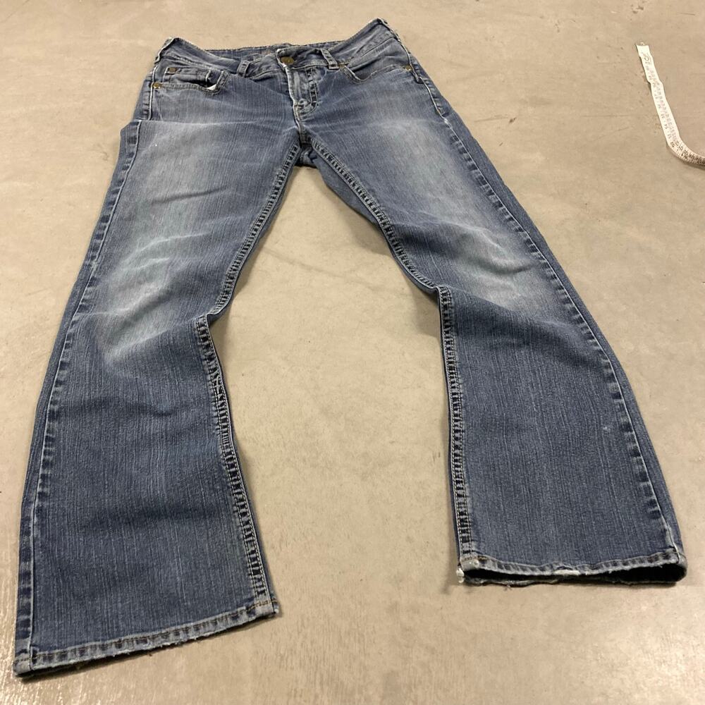 Y2K low rise silver brand western bootcut jeans 29x30